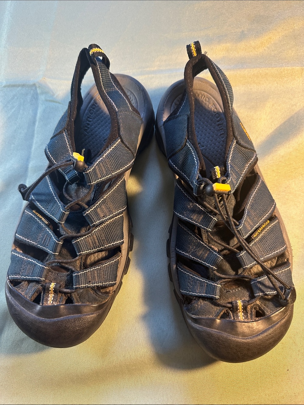 Keen Men’s Navy Blue and Black Slip-On Sandal Loafers